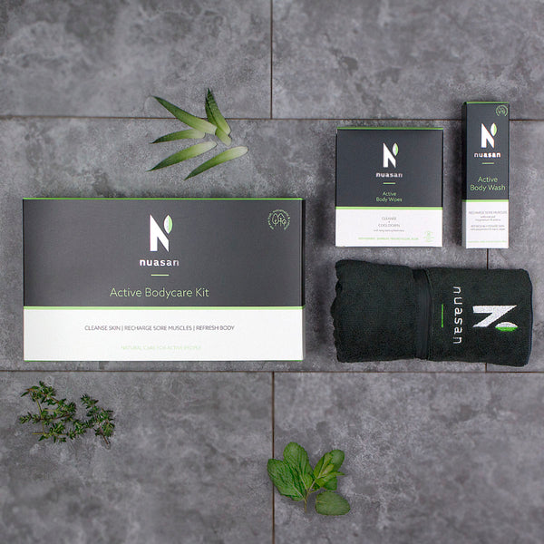 The Nuasan Active Bodycare Kit, the ideal gift for active men and women this Christmas