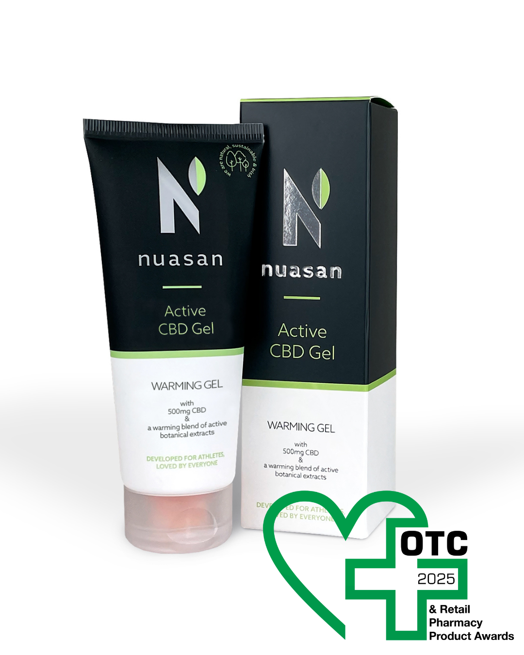 nuasan active CBD gel pharmacy award winner