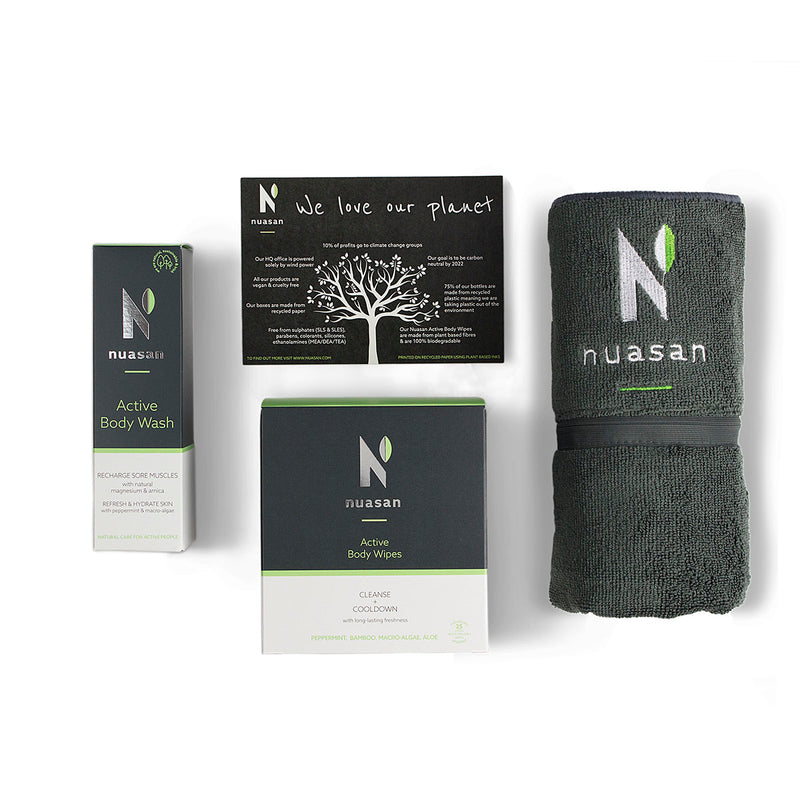 Nuasan Active Bodycare Kit contents